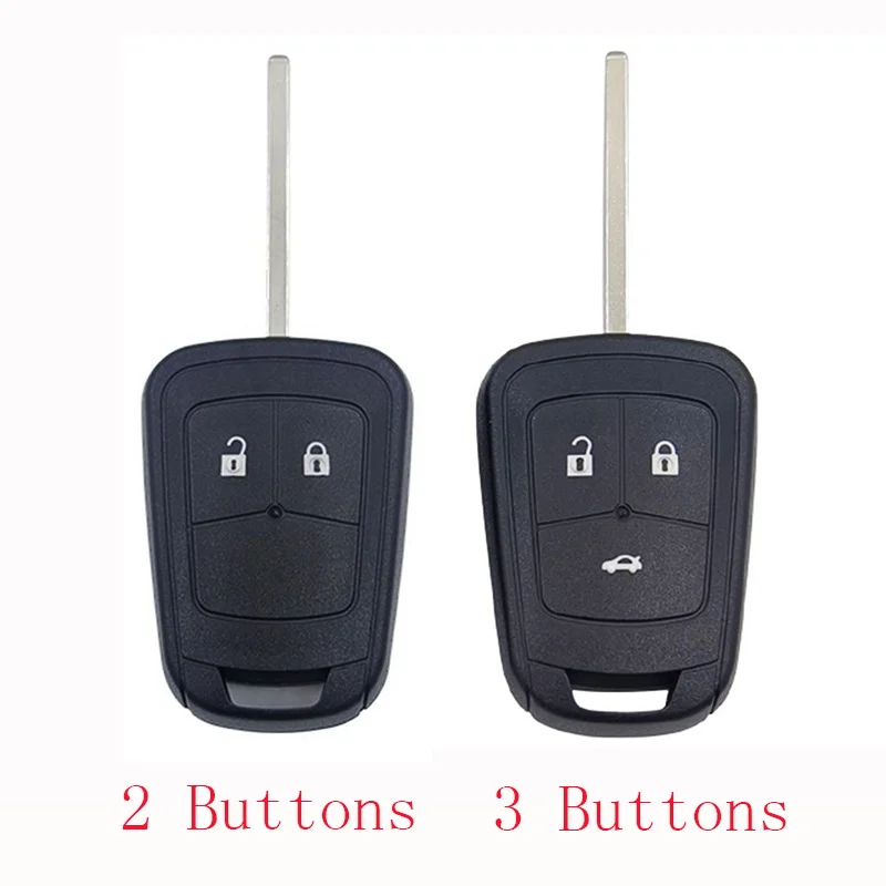 2/3Button Car Remote Key Case for Chevrolet AVEO Cruze Camaro Sonic Malibu Key for Opel Vauxhall ASTRA J INSIGNIA ZAFIRA C MOKKA