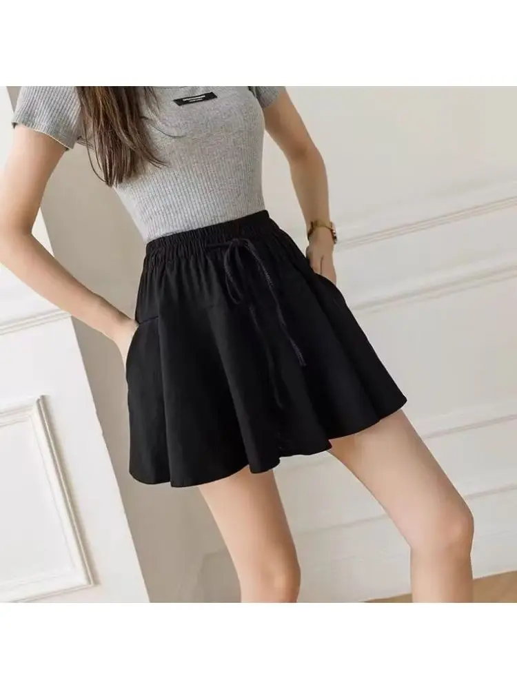 กระโปรงทรงเอไลน์ผ้าบางเบาสำหรับผู้หญิง สไตล์ลำลอง สปอร์ต ใส่สบาย เหมาะกับฤดูร้อน