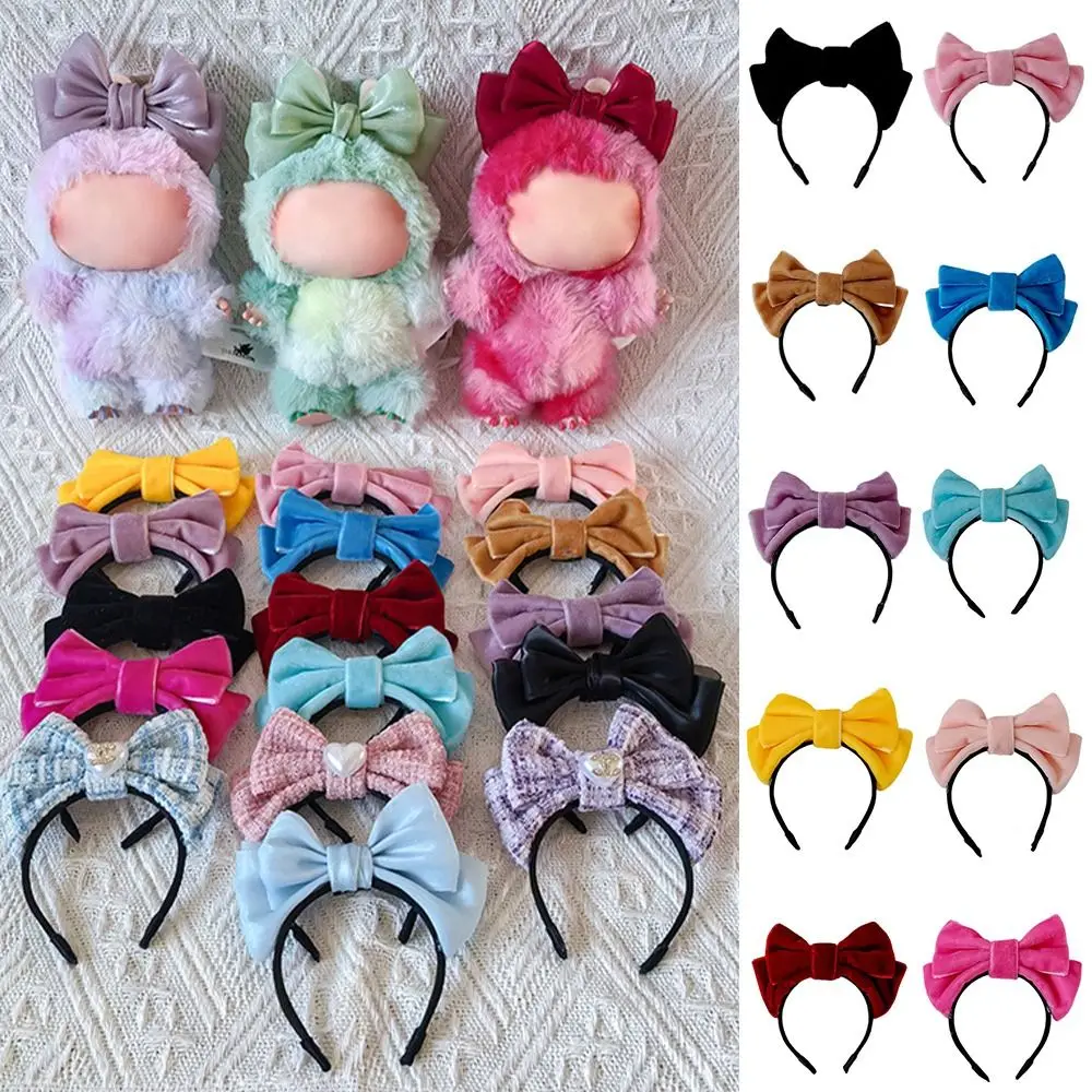 

Cartoon Hair Accessories Rainbow Colors DIY Decoration Bow Headband Accessories Candy Bowknot Miniature Decoration Labubu Outfit