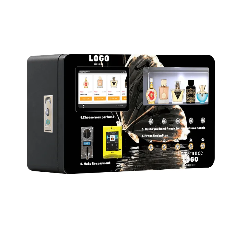 Perfume Vending Machine, Automatic Fragrance Vending Unit for Wedding Venue Perfume Sample Sale and Guest Experience Service