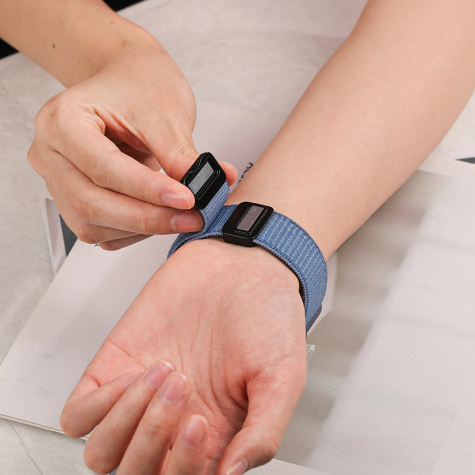 Magnetic nylon Band For Samsung Galaxy Watch 7 FE 6 4 Classic 5 pro 44mm 40mm 47mm 43mm 45 No gaps bracelet Galaxy Watch 7 Strap image 4