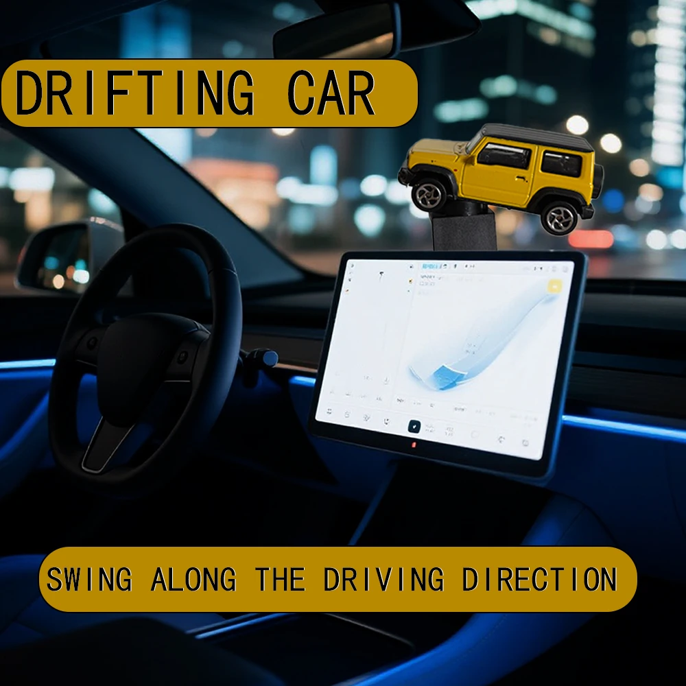 

Car Drift Rotating Ornaments Auto Dashboard Turning Racing Model Deco Carindividuality Center Console Cartoon For Suzuki Jimny