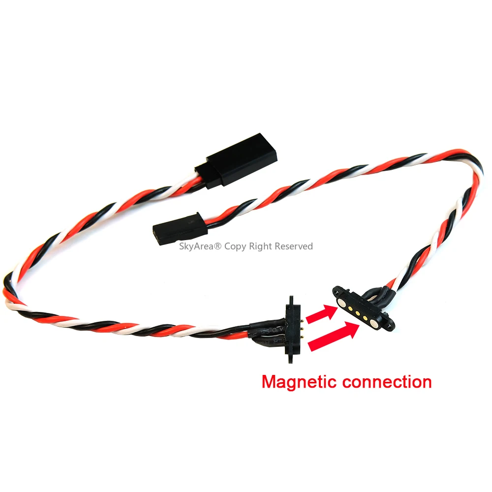 SkyArea كابل تمديد مغناطيسي عالمي JR /JST لبطارية طراز RC UBEC