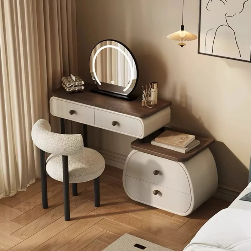 

Modern Storage Vanity Table Mirror Chair Aesthetic Living Room Makeup Dresser Drawers Luxury Beauty Mesa Tocador Home Furniture