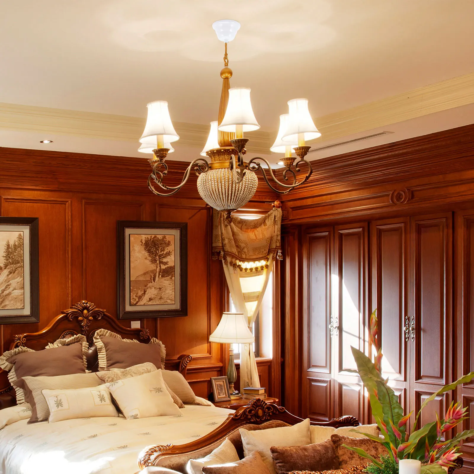 

4Pcs Chandelier Cover Plate Premium Material Waterproof Durable Use Ceiling Cover Plate Canopy Kit Ceiling Canopy