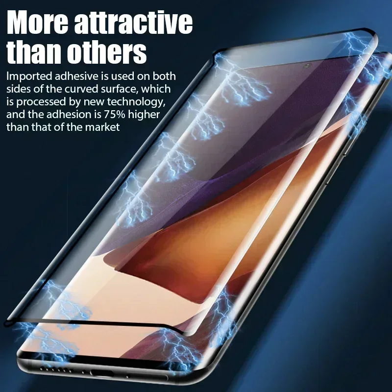 4PCS Curved Tempered Glass for Samsung S23 Ultra S22 S21 S20 S10 S9 S8 Plus Screen Protector for Samsung Note 20 Ultra 10 9