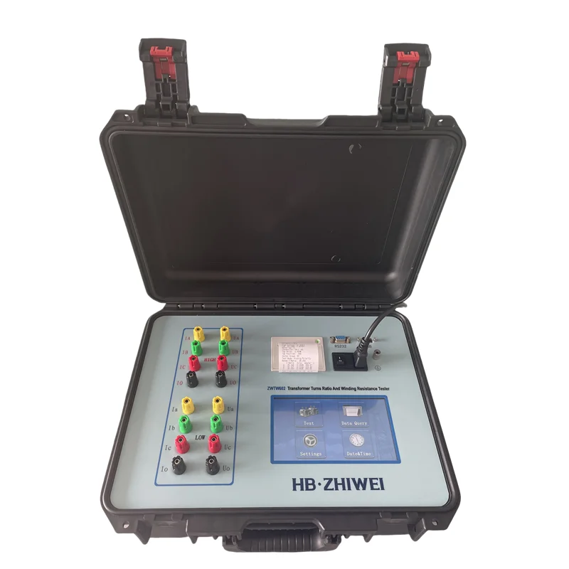 ZHIWEI ZWTW602 Combined Transformer Winding Resistance Turns Ratio Tester High Accuracy 0.2% 1 Year Warranty 10KV/35KV