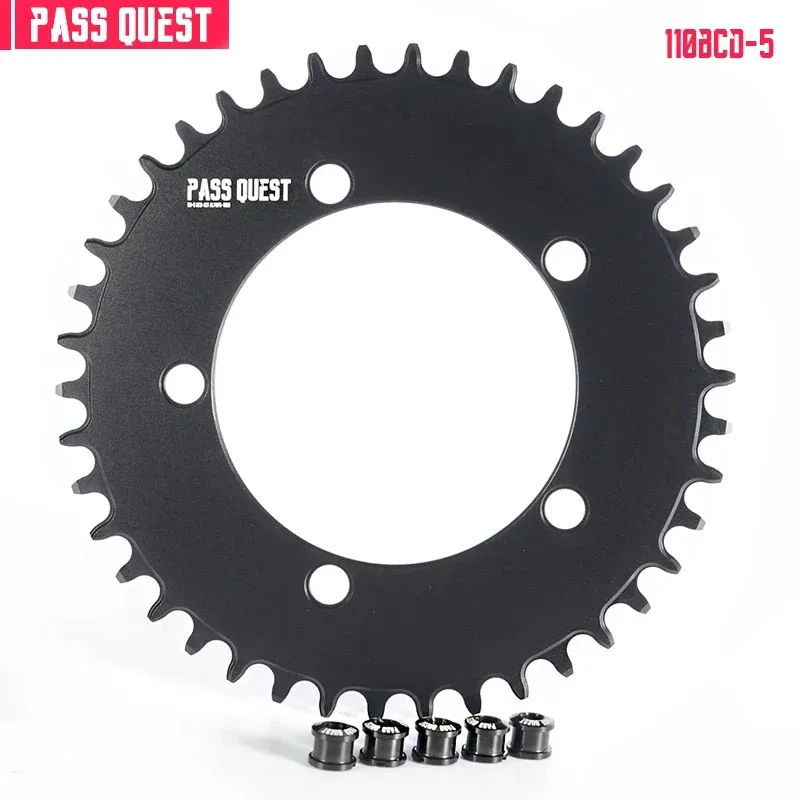 PASS QUEST 110BCD 5-Claws AERO Narrow Wide Chainring for DA7950 Ut 6750 105 tiagra 4650 FSA Road Bike gravel folding 9-12Speed