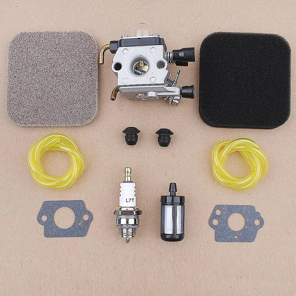 

Carburetor Air Fuel filter Carb Gaskets Kit For Stihl FS38 FS45 FS46 FS55 FS55R FS55RC KM55 HL45 KM55R Trimmers Brush Cutters