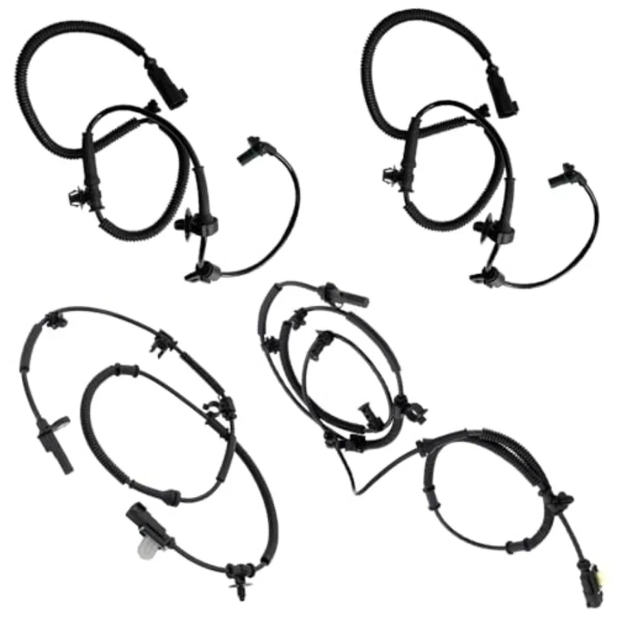 

4x ABS Wheel Speed sensor Kit for 2011 2012 2013 2014 Ford F-150 Don't fit SVT Raptor submodel Front + Rear