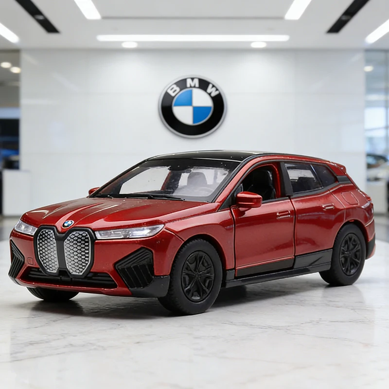 

WELLY 1:36 BMW IX, литая модель автомобиля из сплава, игрушечная машинка, миниатюрная масштабная модель автомобиля для детей
