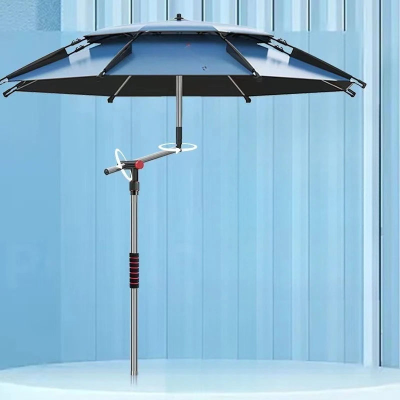 

New, fishing umbrella, crutches fishing umbrella, thickened black.