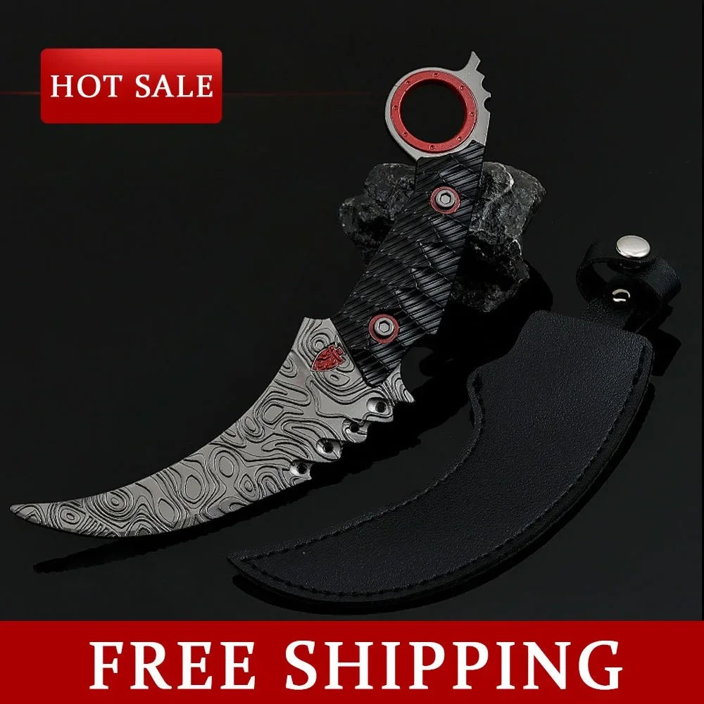 18CM Arena Breakout Game Peripherals Claw Knifes Full Metal Model Ornaments Outdoor Trainning Sword Cosplay Katana Toy Boy Gifts