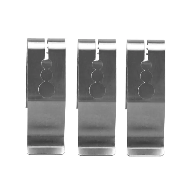 Stainless Steel Thermometer Clips for BBQ Cooking Thermometer Holder 3holes