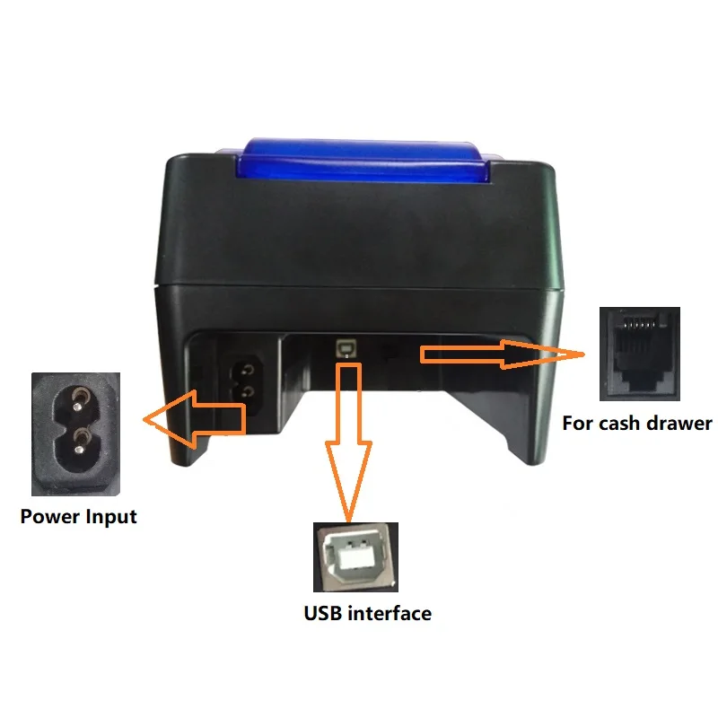 DC12V 1.5A Portable Commercial Desktop Printer with USB Interface (Thermal Printer)