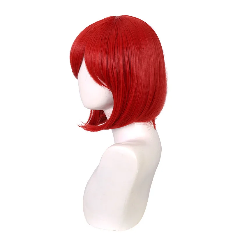 Nouveau Danganronpa V3 Dream Land Secret enfant Cosplay perruque, vin rouge BOBO tête Anime perruque