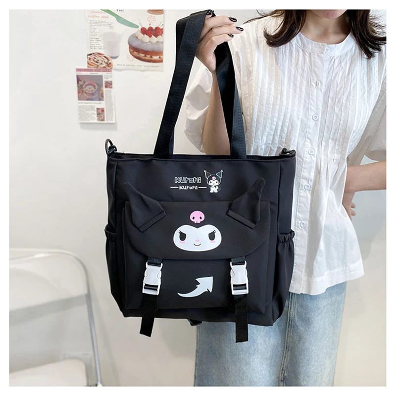 Kawaii Sanrio Crossbody Bag Kuromi Messenger Storage Makeup Pouch Student Shoulder Schoolbag Backpack Women Bagpack Girl Gift