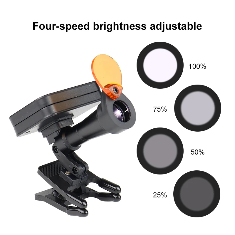 VVDental 5W LED Wireless Dental Headlight Clip-On Headlamp with Magnetic Suction for Surgery Operation High Brightness