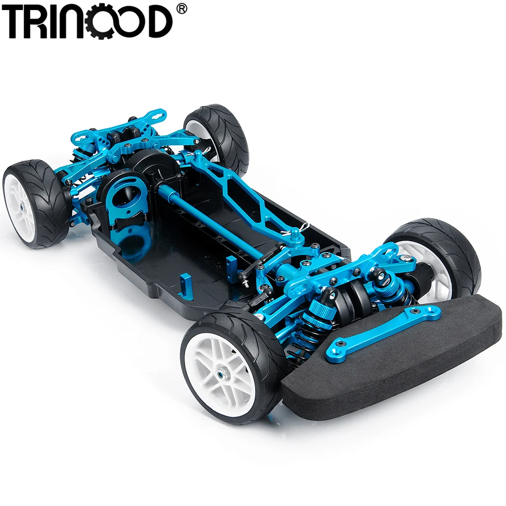 TRINOOD Metal Chassis Frame Body Shell Assembled Set for Tamiya TT02 1/10 RC Model Car Upgrade Parts