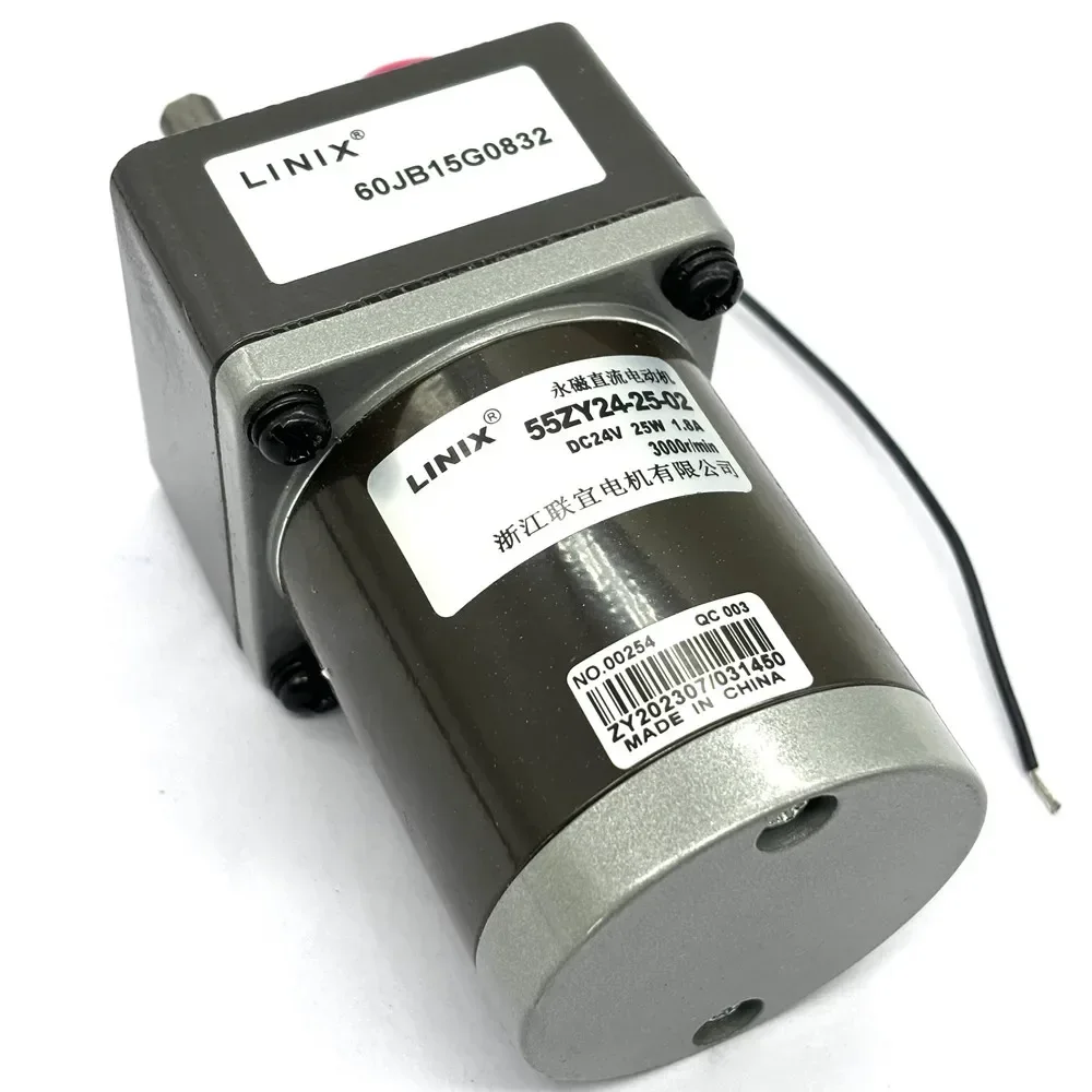 

DC motor 55ZY24-25-02 Reduction ratio 60JB50G-250G 8mm Outer shaft diameter Motor 3000 rpm 24V
