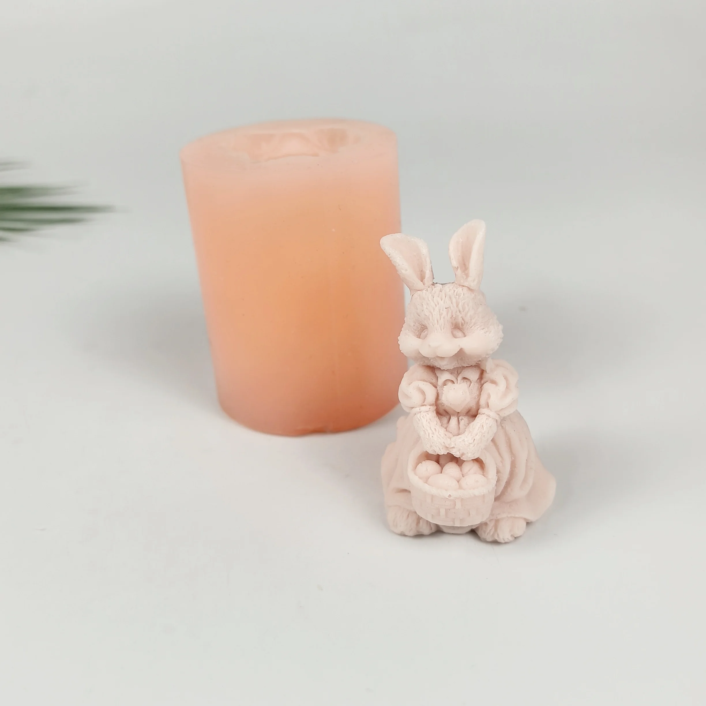 

Beautifu Rabbit Concrete 3D Animal squishy Molds Candle Silicone Mold Aromatherapy Plaster Mold Fondant Cake Candle Mold Tools