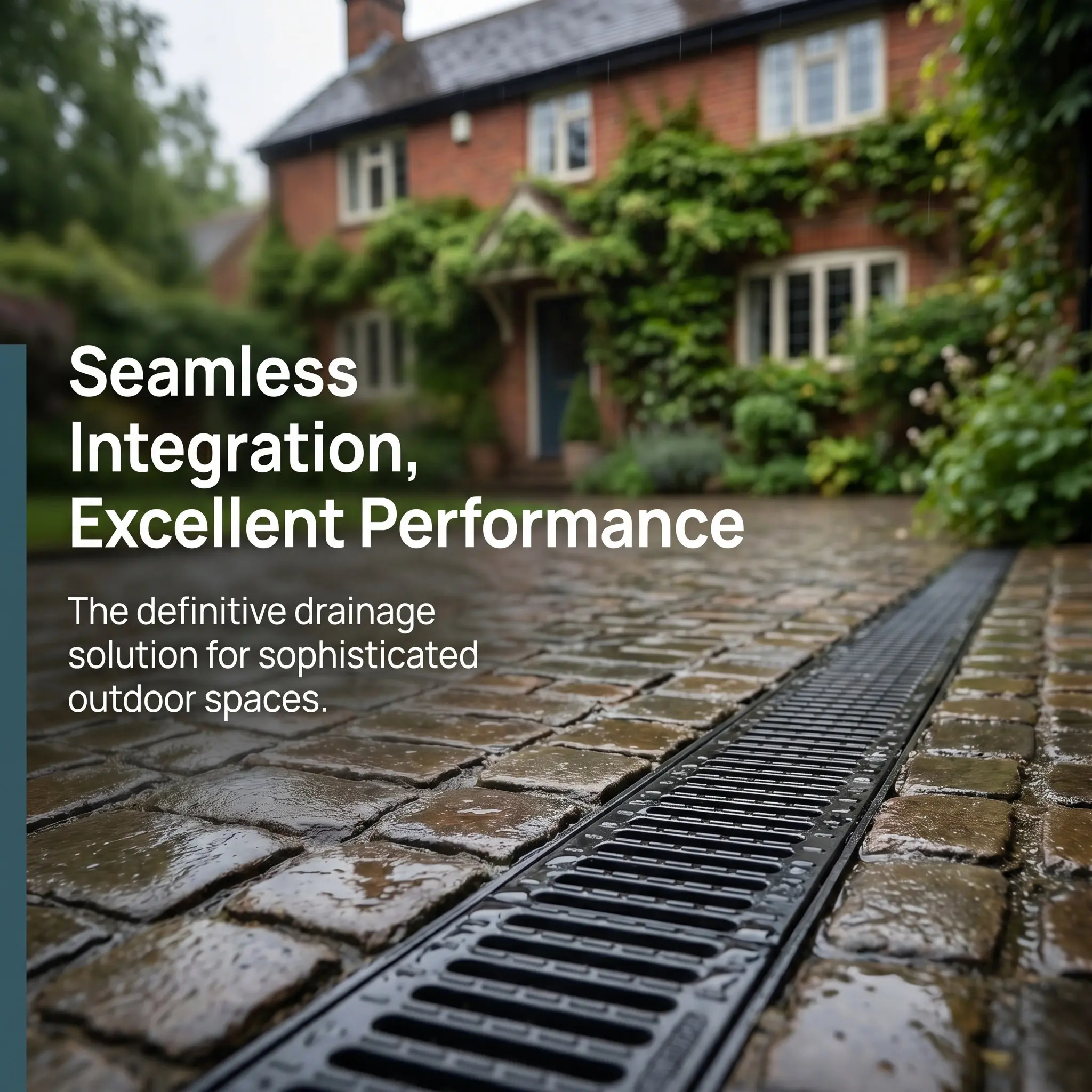 Rectangular Plastic Drain Grate for Kitchen, Outdoor, Garage & Basement – Hollow Structure Drain Cover