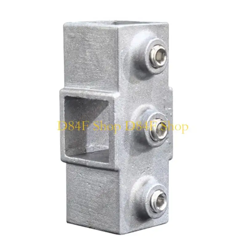 D84F Square Tubing Adapter Aluminum Alloy Square Tube Pipe Fitting Easy to Install