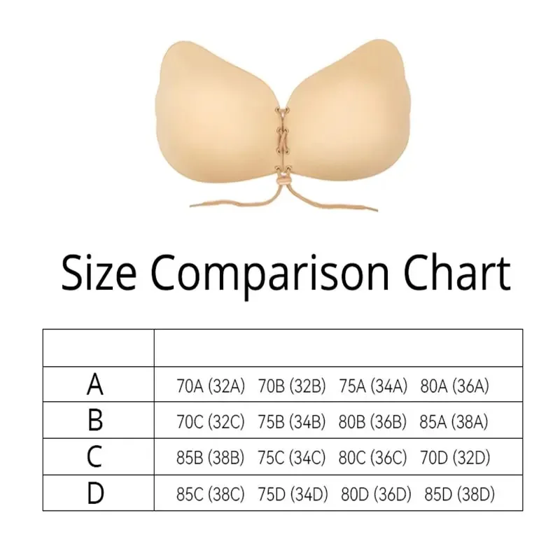 Sexy Strapless Chest Stickers Women Invisible Push Up Bra Nipple Cover Self-Adhesive Sticky Bralettes Underwear Female Lingerie