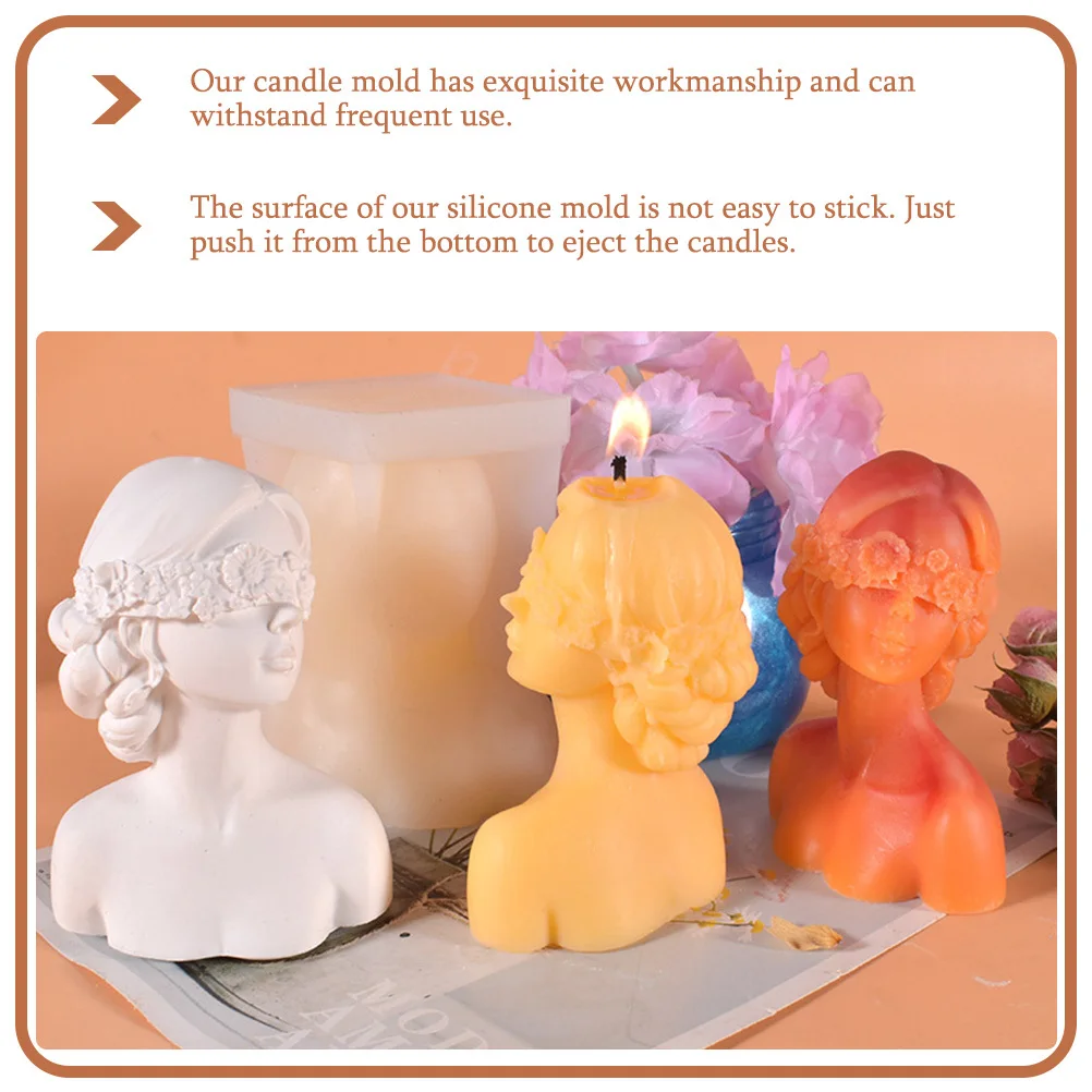 Blindfolded Mold Exquisite 3D Silicone Mold for DIY Making Body Shaped Soap Craft Aromatherapy Decoration
