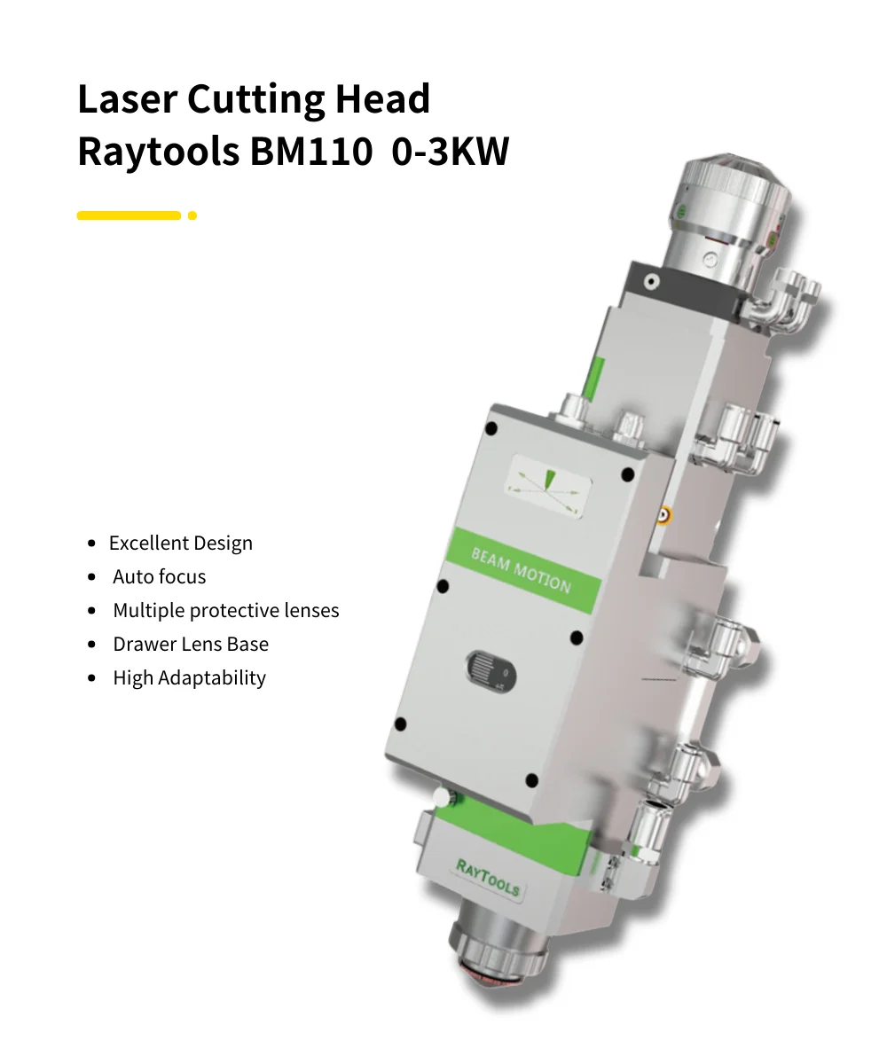 Raytools BM110 3kw Auto Focus Fiber Laser Cutting Head For Raytools Laser Cutting Machine