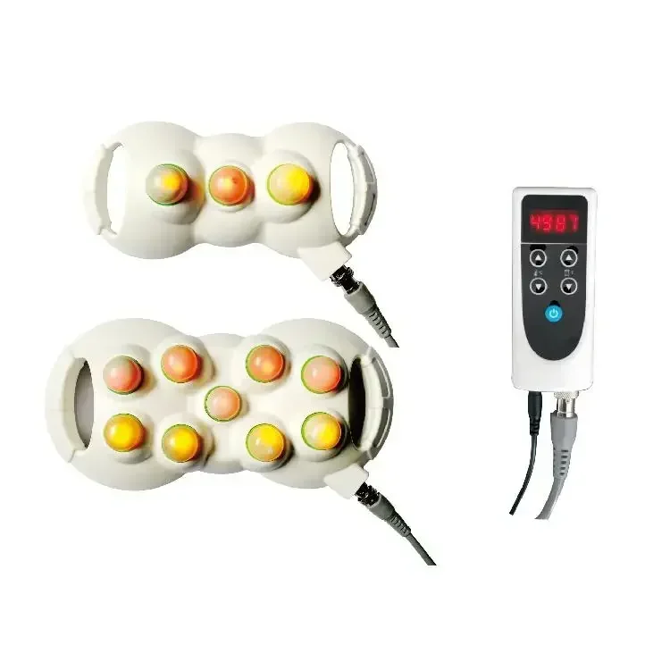 Far infrared hand held jade heating projector with 9 +3 balls massage set