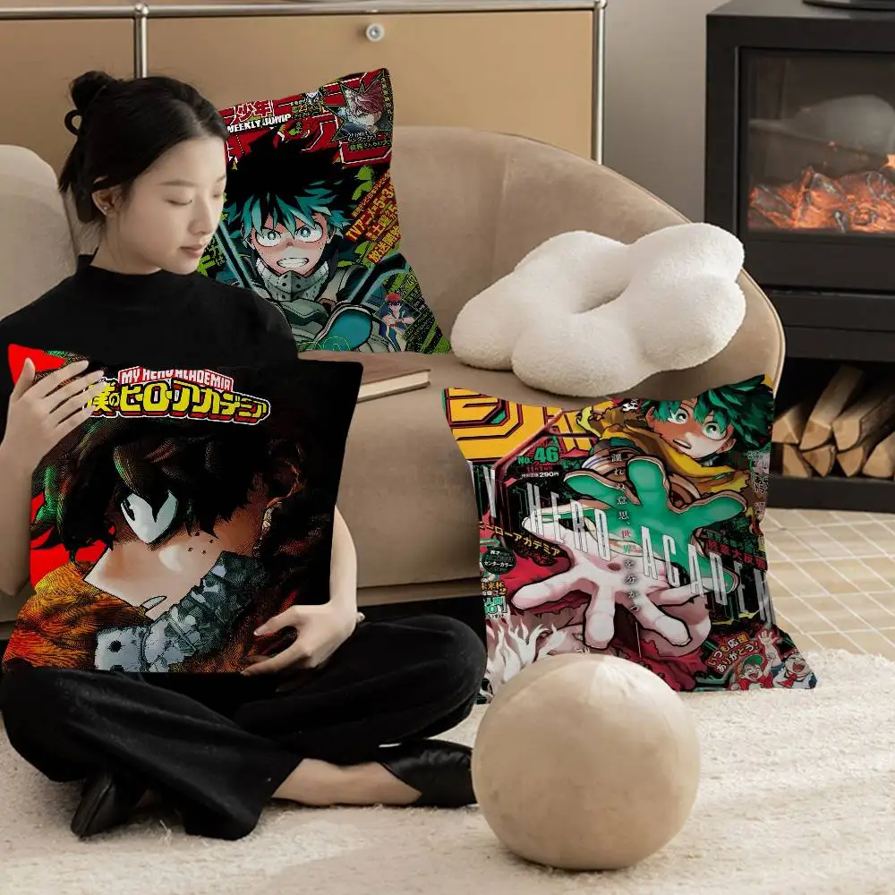 بلدي بطل الأكاديمية Deku شخصية وسادة غطاء غبار غرفة نوم الاطفال حزب الديكور المخدة عيد ميلاد الأطفال هدية