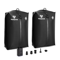 Bolsa de vacío de viaje de 17L, bolsa de almacenamiento reutilizable, bolsa de compresión plegable para exteriores con bomba de aire para maletas, mochila, equipaje