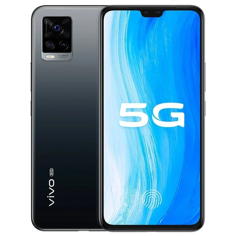 Vivo S7 5G Android CPU Snapdragon 765G شاشة 6.4 بوصة ROM 128GB 64.0MP كاميرا 4000mAh 33W شحن هاتف مستعمل أصلي