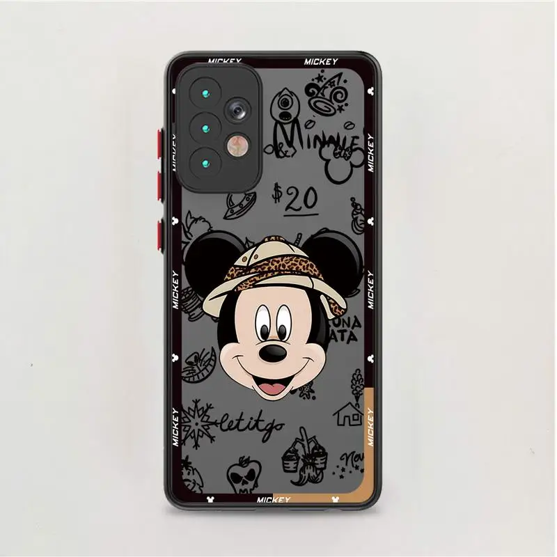 Phone Case for Xiaomi Poco X3 Pro M3 M5 M5s X3 NFC X4 GT X5 Pro C40 F3 C50 C51 TPU Matte Disney Leopard Mickey Minnie Cover