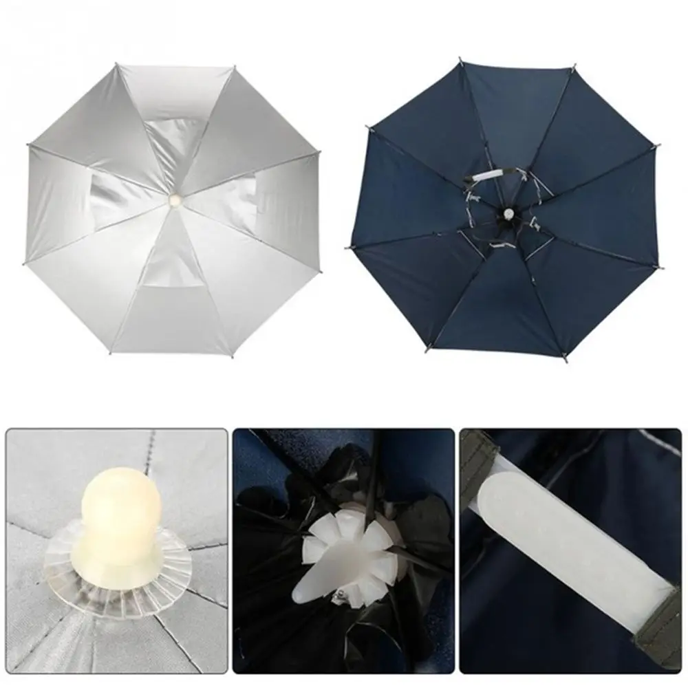 

Outdoor Hiking Anti-Rain Foldable Portable UV Protection Handsfree Umbrella Cap Umbrellas Sun Hat Fishing Caps