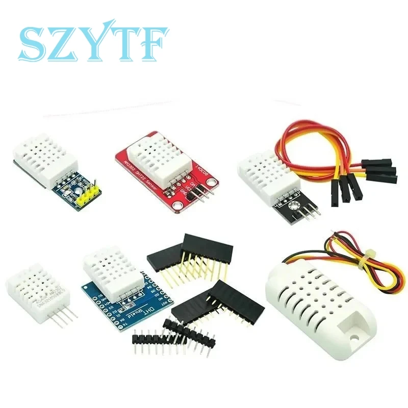 DHT22 وحدة مسبار مستشعر درجة الحرارة والرطوبة AAM2302B DHT D1 اللبنات الإلكترونية الرقمية الصغيرة #1