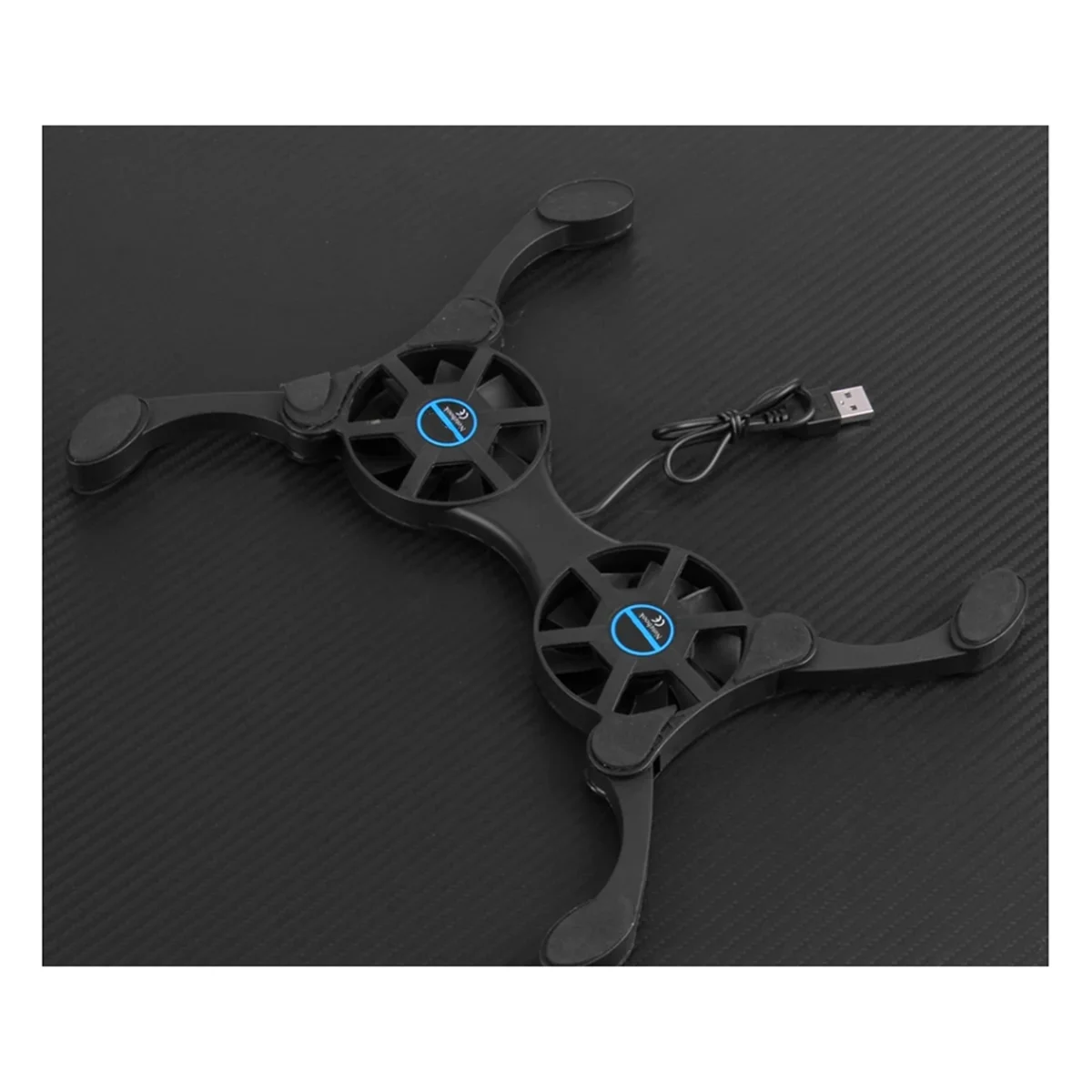 A49T Opvouwbare Cooling Pad Laptop Koeler met Dubbele Fans Laptop Stand USB Aangedreven voor 7-15 Inch Notebook koeler