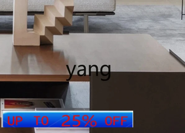 

LMM Light Luxury Coffee Table Minimalist Modern Simple Creative Saddle Leather Home Tea Table