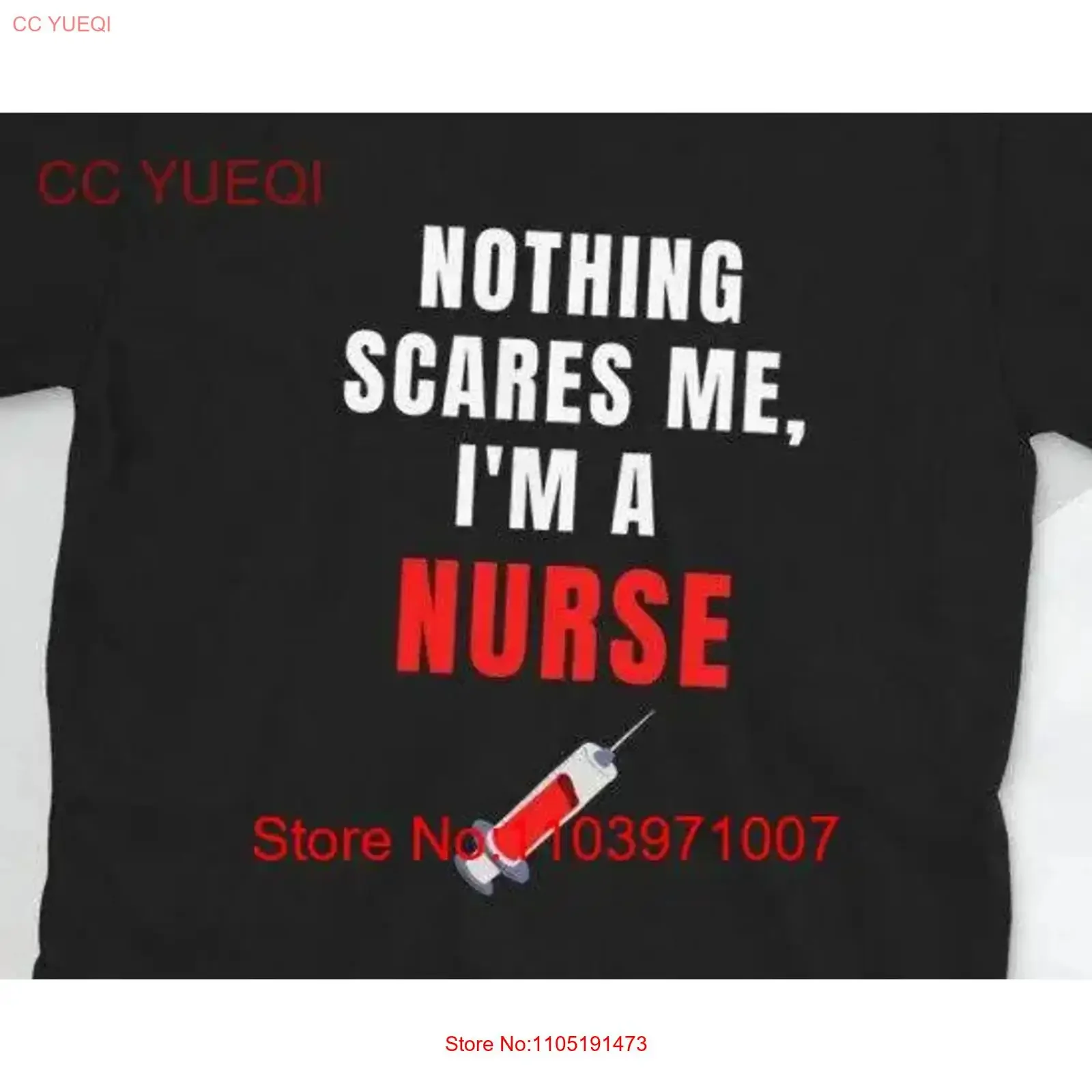 Nothing Scares Me I'm A Nurse Funny Honest T Shirt vintage Washed Unisex Versatile Slightly Breathable Stretched homme