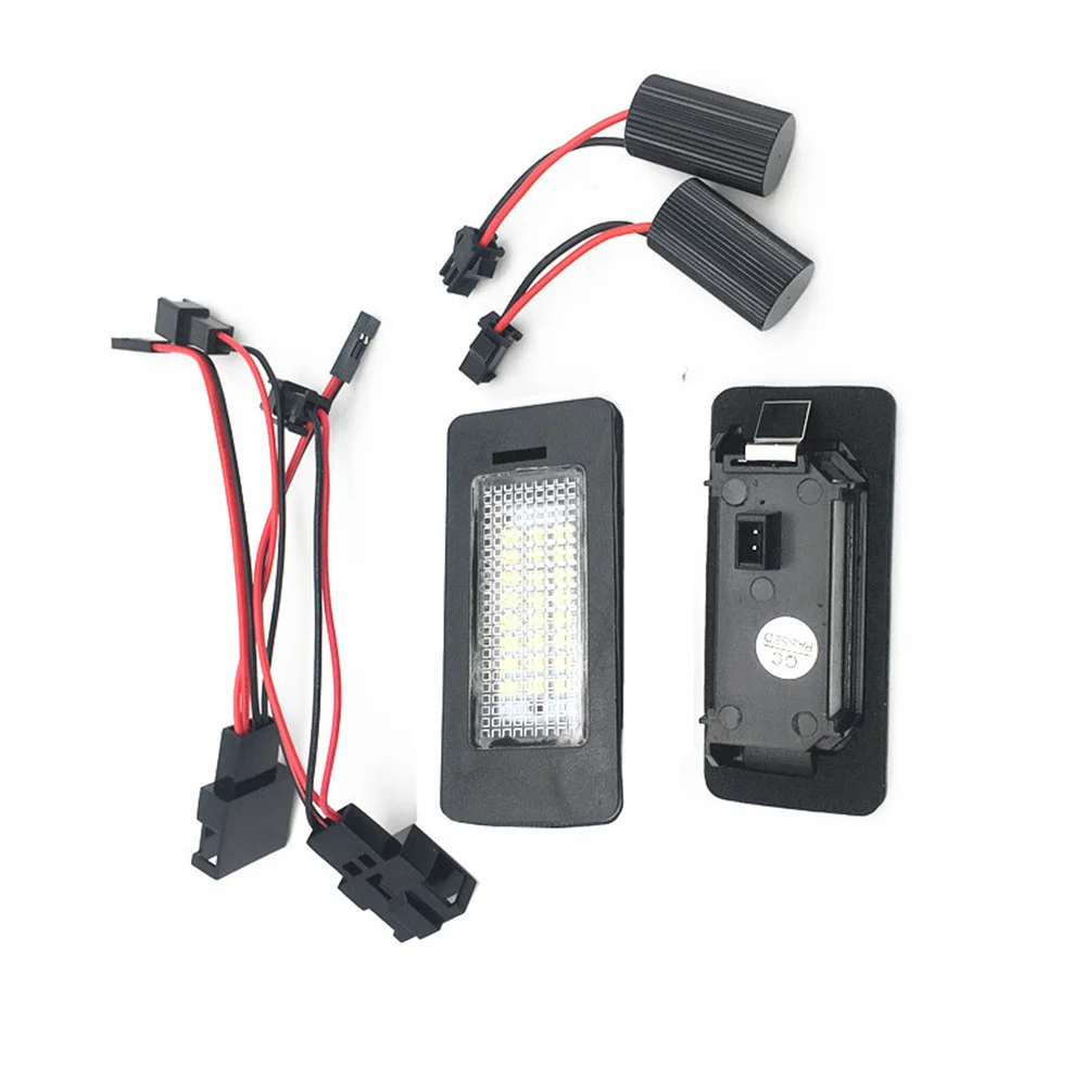 2X White LED Number license plate light lamp For Audi A1 2011~Now A4(B8) 4D/5D 08~12 Allroad 10-13 A5/S5 2D 2008~2011