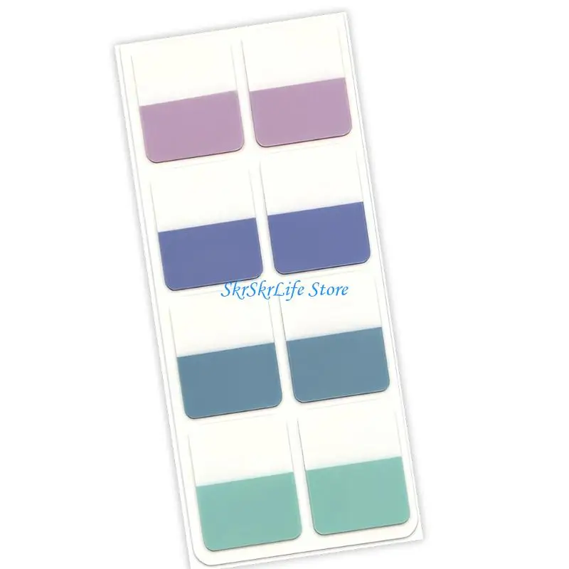 E65E Pack of Clear Note Translucent Index Tabs Bookmarks Tabs Easy To Remove