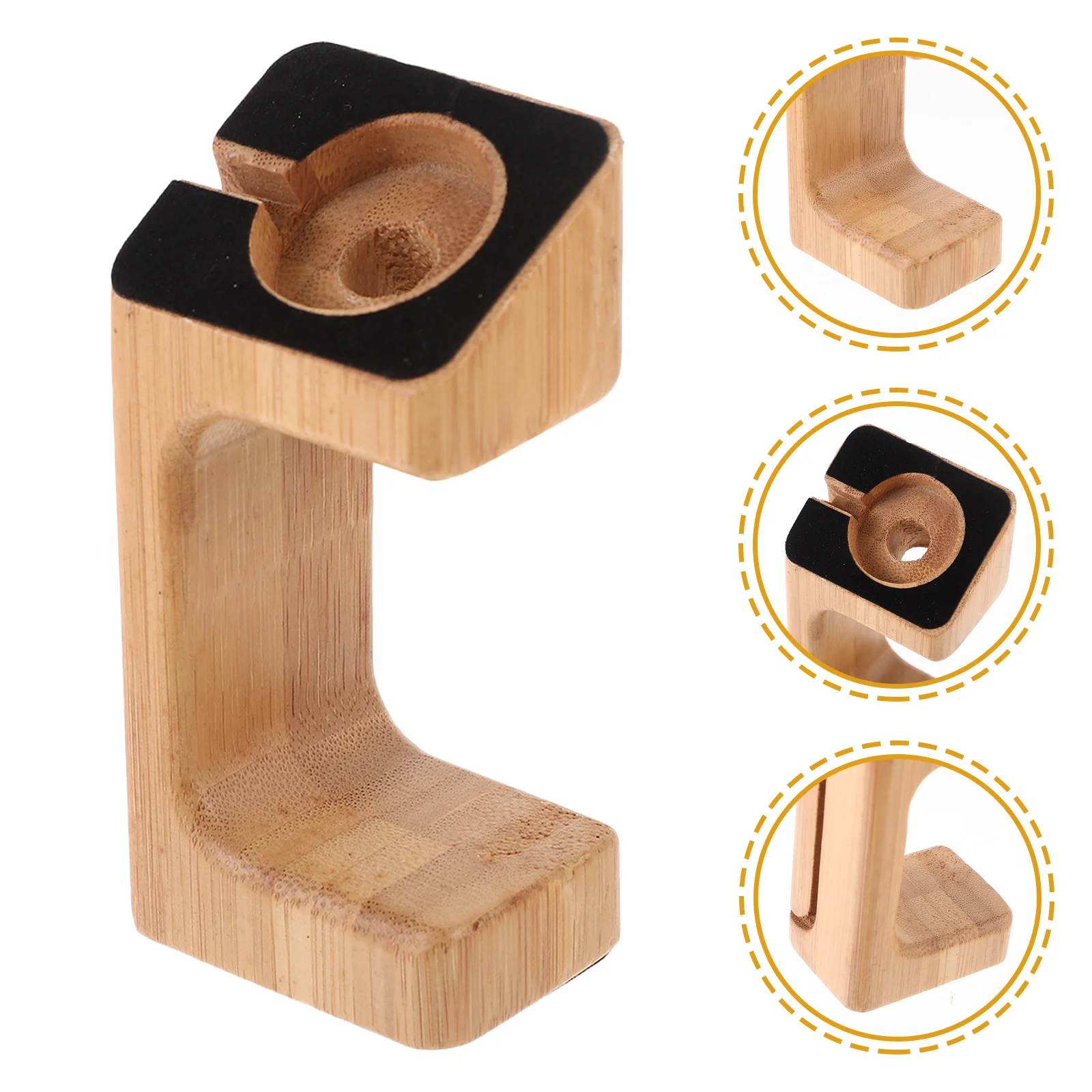 1Pc Watch Charging Stand Bamboo Charging Bracket Smart Watch Holder Display Stand Compatible for Apple Watch