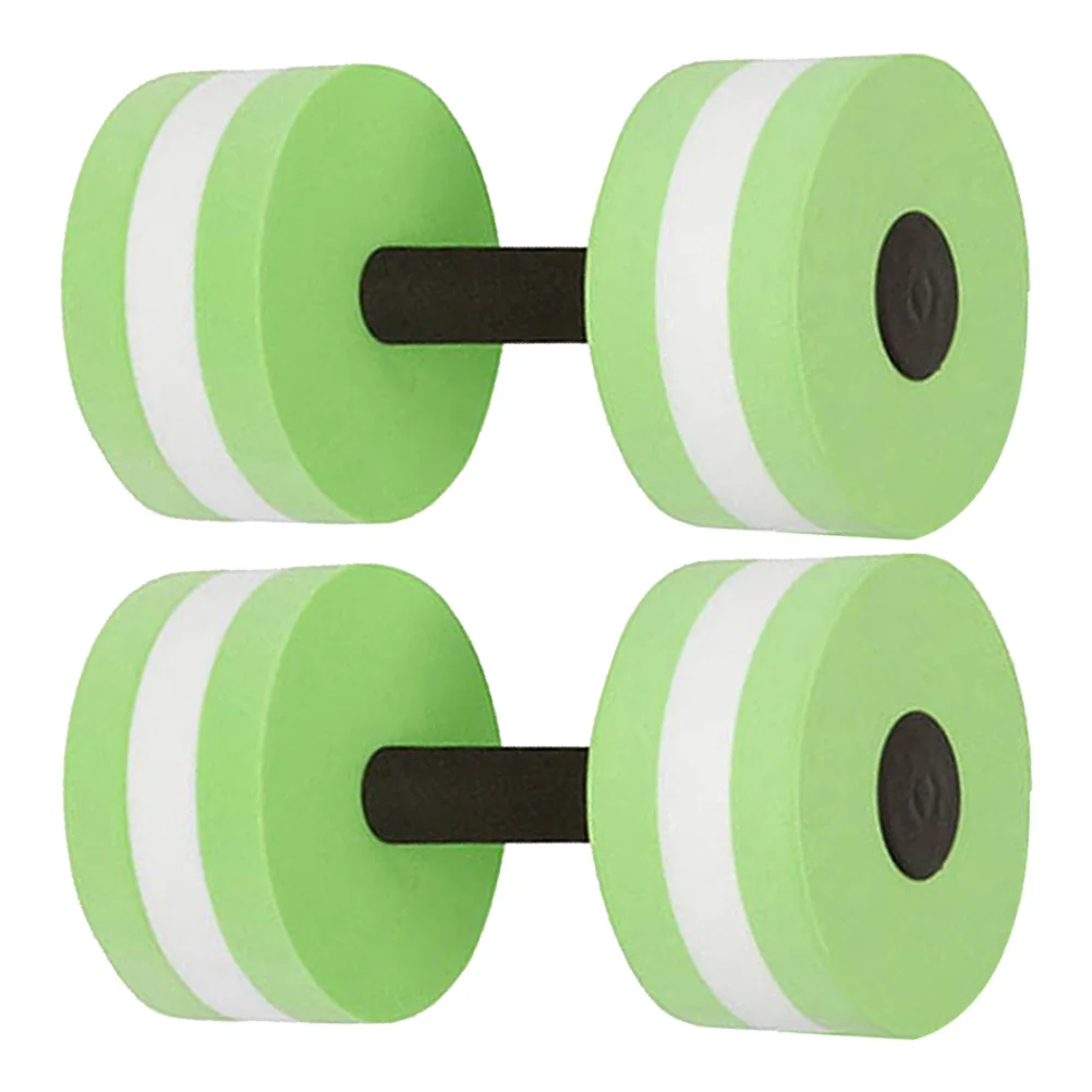 

2pcs Water EVA Foam Low Water Dumbbells For Pool Absorption Aqua Aerobics Pool Fitness Exercise Equipment Adult Dumbbells