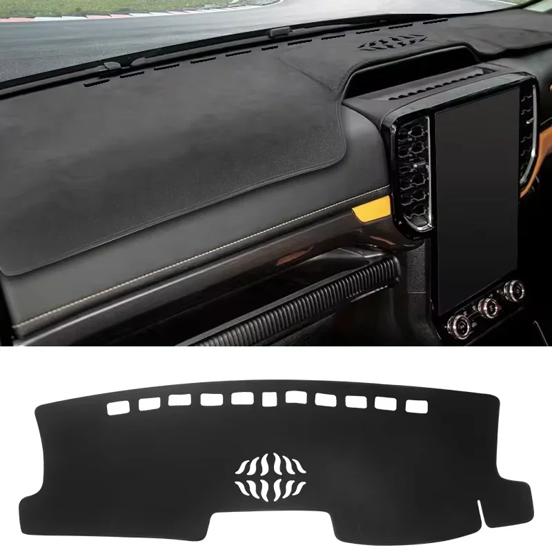 Car Dashboard Instrument Cover Panel Sunshade Protector Avoid Light Mat for Ford Ranger T9 Raptor 2023 2024 Interior Accessories