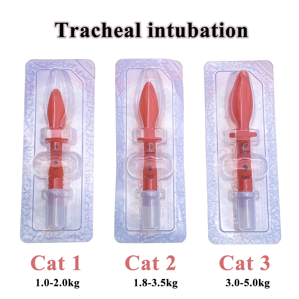 Pet Cat&Rabbit Blind Endotracheal Intubation Tube Special Gas Intubation Flexible Introducer Guided Supraglottic Airway Tools