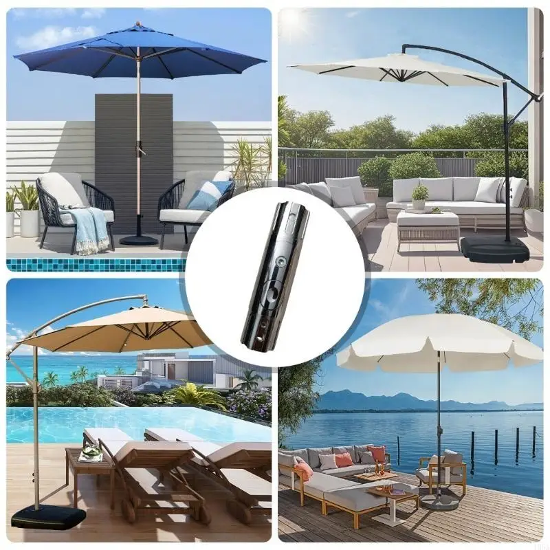 Parasol Umbrella Supplies Patio Umbrella Accessories Outdoor Umbrella Spare Parts Steering Parasol Steering Bracket image 2