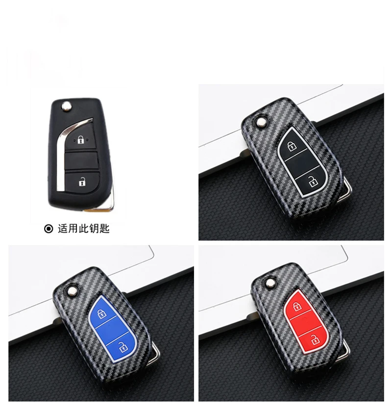 

Car Remote Key Cover Case Shell Fob For Toyota Auris Corolla Avensis Verso Yaris Aygo Scion TC IM Camry RAV4 Forturner Hilux