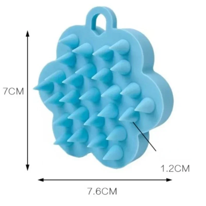 Multifunctional Silicone Shampoo Brush Scalp Meridians Cleaning Massage Comb Bath Brush Hair Comb Care Hair Tool Brush