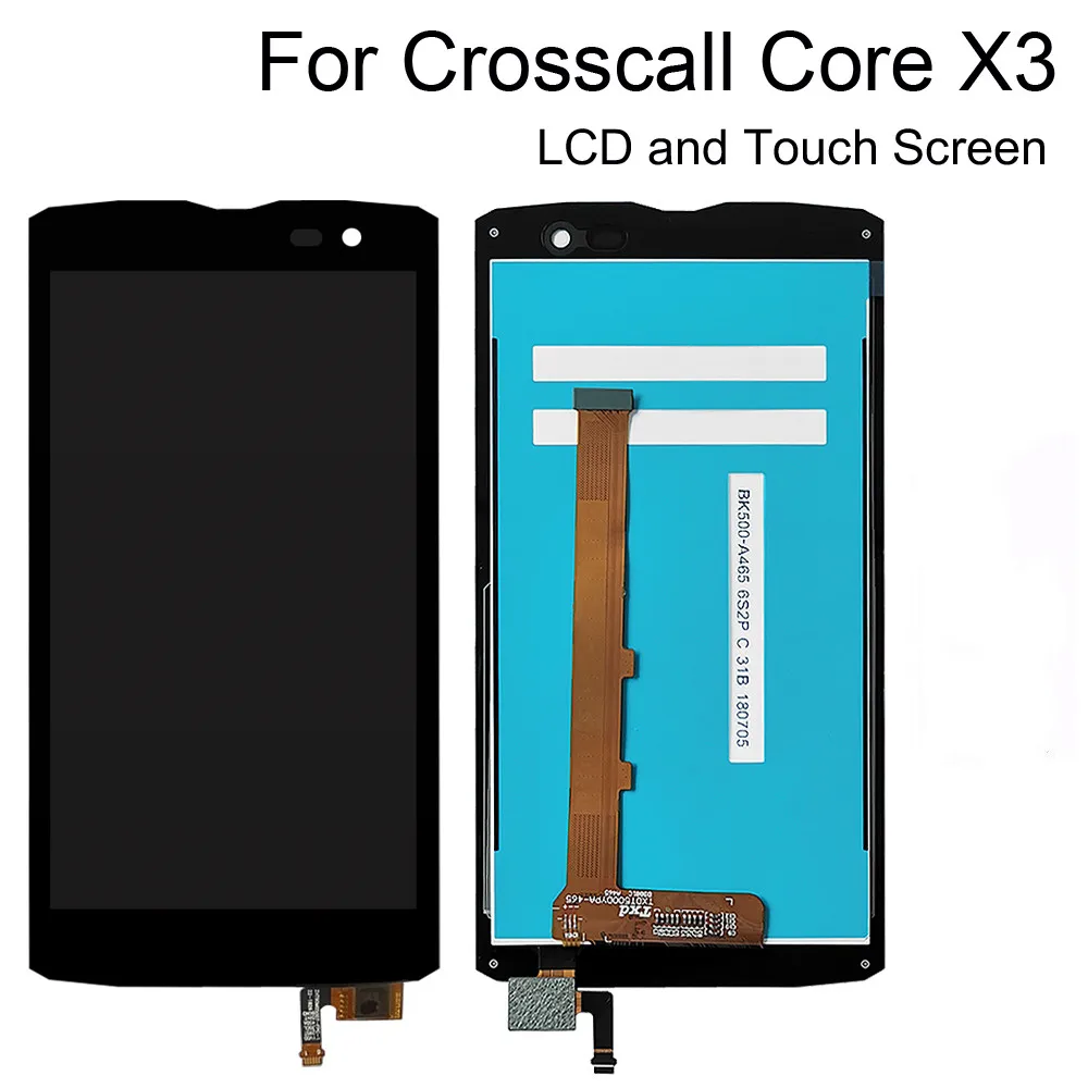 100% Original For CROSSCALL Core X3  LCD Display With Touch Screen Digitizer Assembly